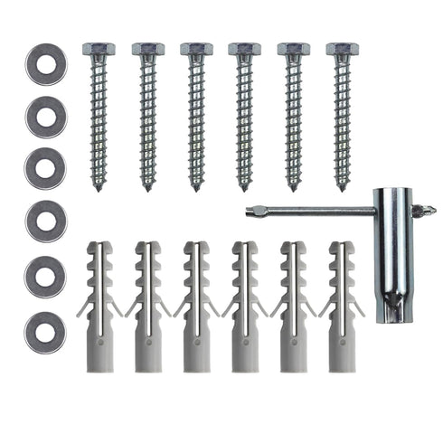 Drywall Anchors for TV Mount, Lag Bolt Kit includes Concrete Wall Anchors M8 Lag Bolts and Washer Installation on Brick or Concrete Wall by Screw ...