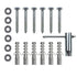 Drywall Anchors for TV Mount, Lag Bolt Kit includes Concrete Wall Anchors M8 Lag Bolts and Washer Installation on Brick or Concrete Wall by Screw ...