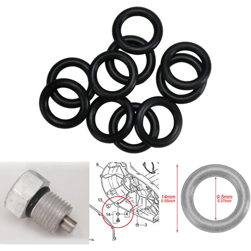 Primary Case Oil Fill Funnel Drip Free Oil Filter Funnel 10 Pack Oil Drain Plug O-Rings Set Fit for Harley Orange...