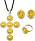 New Silver Gold Plated Cross Ethiopian Jewelry Set for women Bride Bridesmaid Anniversary Party Accessories...