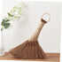 Small Broom Cleaning Soft Bristle Broom Natural Broom Cleaning Brooms Desktop Cleaning Brush Household Duster Brown Silk Light Brown Cleaning Acce...