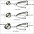 Cookie Scoop Set - #60/1 Tbsp, #40/2 Tbsp, #20/ 3Tbsp - 3 PCS Cookie Scoops for Baking Set of 3 - Cookie Dough Scoop - Made of 18/8 Stainless Stee...