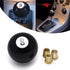 Shift Knob Manual Gear,Round Ball Shift Knob Acrylic Gear Shift Knob,Universal Shifter Knob with 3 Adapter,Fit for Manual Car (Black 8)...