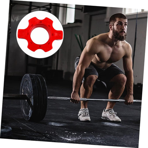 Yardwe 4 Pcs clip clip barbell screw collar set collars screw Accessories Dumbbell Nut accessories fitness hand bell Curling pesa equipment suppli...