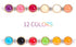 120pcs Pearl Buttons 10mm Small Pearl Half Resin Dome Cap Copper Base Buttons for Crafting Sewing Scarpbooking Scarf and Clothes,Mixed Color(Color...