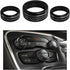 3 PCS Car Push Start Button Cover, Engine Start Stop Button Stickers, Metal Ignition Button Cover, One Button Start Trim Ring for Challenger Charg...