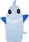 JN&LULU Baby Organics Bath Mitt Toddlers Bath Cotton and Soft Scrub Bathing Loofah Baby Shower Gifts (Shark)...
