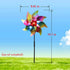 6Pack Sparkly Reflective Pinwheels Holographic Spinners Whirl Pin Wheel Scare Birds Away for Outdoor Yard Garden Patio Lawn Farm Decor Kids' Toy...