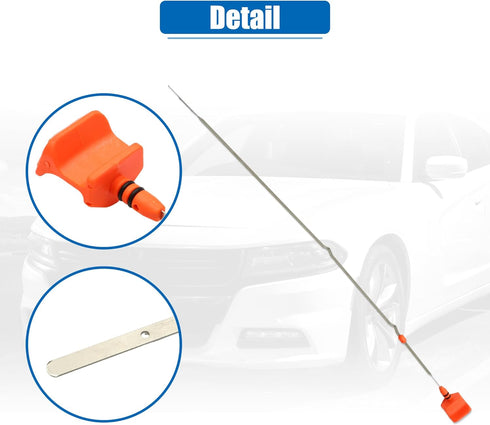 uxcell 1 Pcs Engine Oil Dipstick Engine Oil Fluid Level Dipstick for Honda CR-V EX EX-L LX 2.4L L4 Gas 2007-2009 No.15650RZA004...
