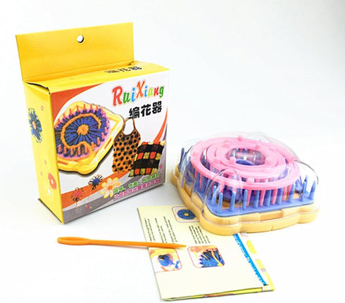 Alimitopia Flower Knitting Loom Kit,DIY Wool Yarn Flower Maker Weaver Tool Set with Needle...