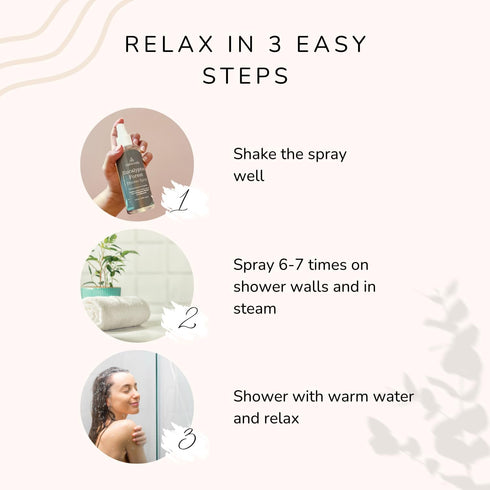 Eucalyptus Shower Spray Spa Feel - Escape to Serene Eucalyptus Forest (1200+ Sprays) | 100% Natural Essential Oil Spray, infused with FlowerBACH™ ...