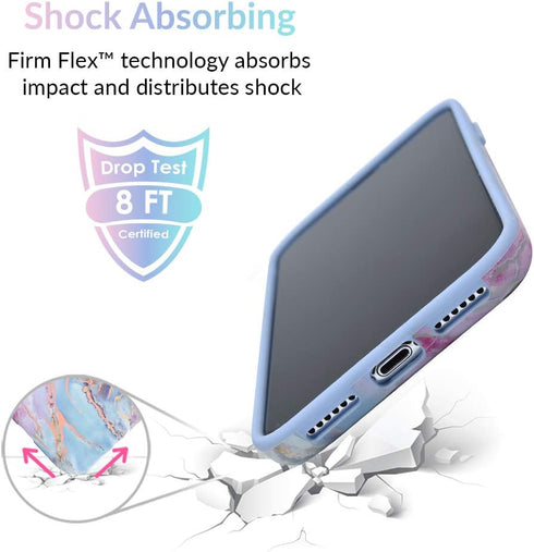 VELVET CAVIAR for iPhone X Case and iPhone Xs Case Cute (Marble Pink Blue Iridescent Holographic)...