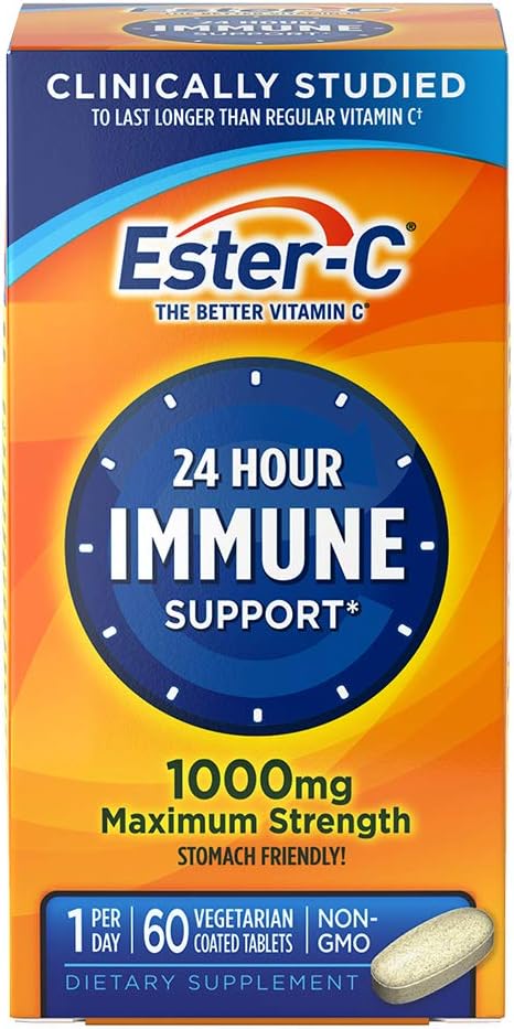 Ester-C® Vitamin C, 1,000 mg, 60 Coated Tablets...