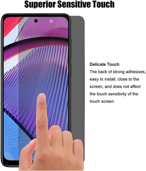 (3+3) For Motorola Moto G Power 5G 2023 (3 Pack) Anti Spy Private Tempered Glass Privacy Screen Protector and (3 Pack) Camera Lens Protector, 2.5D...