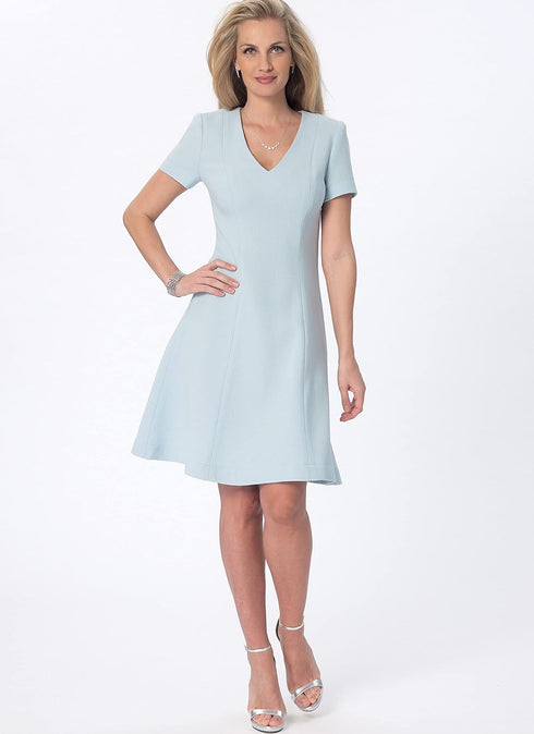 Butterick Misses' Flare Dress, Code B6850 Sewing Pattern Kit, Sizes 6-8-10-12-14-16-18-20-22, Multicolor...