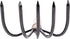 Nisaku by Sun Joe NJP555 Kumade Gohondume 5 Tine Claw Rake and Cultivator 4.75-Inch Width, Japanese Carbon Stainless Steel Prongs...