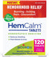 Boiron HemCalm Tablets for Hemorrhoid Relief of Pain, Itching, Swelling or Discomfort - 120 Count (Pack of 1)...