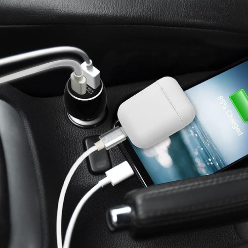 Gigastone USB C Car Charger 45W/6A Fast Car Charger Adapter, PD3.0 & QC3.0, Dual Port, Super Mini, Compatible with iPhone 15, 14,13,12,11,X,SE,8, ...