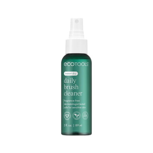 EcoTools Daily Brush Cleaner, Makeup Brush Cleanser Spray, Quick Drying Brush Spray, Fragrance Free & Dermatologist Tested, Travel Size, TSA Appro...