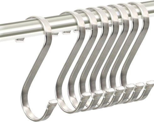 Heavy Duty S Hooks,Stainless Steel S Shaped Hook for Hanging Pots and Kitchenware, Utensils,Clothes, Bags, Cups,Towels, Plants-3.7 inch,8 pack...