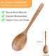 Kitchen Wooden Cooking Spoon, Solid Acacia Wood Serving Spoons for Mixing Stirring, Nonstick Kitchen Utensils Tableware Ladle Scoop for Soup Stews...