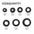 260 Pcs Rubber Grommet Kit Set of 7 Sizes, Firewall Hole Plug Ring Rubber Gasket for Plumbing, Hardware Repair, Automotive, Wiring, Plug and Cable...