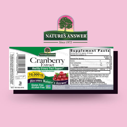 Nature's Answer Alcohol-Free Cranberry 1oz Extract...