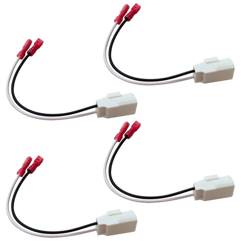 4pcs Front Rear Door Speaker Wire Harness Connector Plug for Jeep 2014-2018 Renegade...