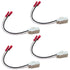 4pcs Front Rear Door Speaker Wire Harness Connector Plug for Jeep 2014-2018 Renegade...