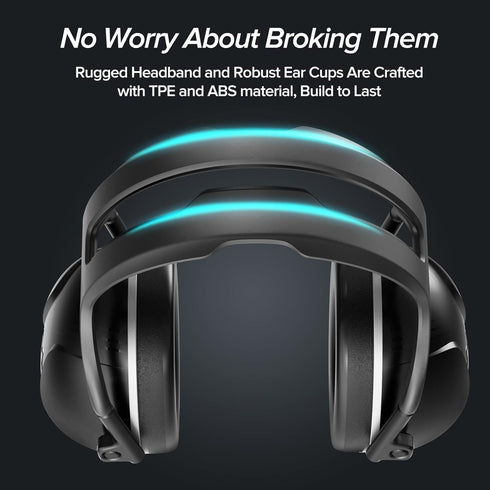 SNR 35dB Effective Noise Cancelling Ear Muffs,Ear Protection for Mowing,Adult Noise Cancelling Ear Muffs for Autism,Hearing Protection Ear Muffs f...