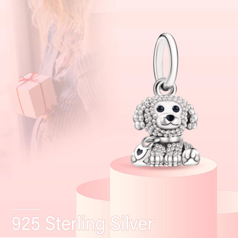 925 Sterling Silver Charms for Bracelets Necklaces Poodle Puppy Dog Dangle Pendants Beads, Charms Jewelry Gift for Women...