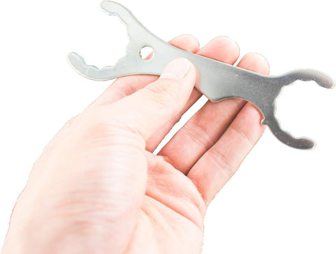Faucet Spanner Home Brewing Wrench, Stainless Steel Superior Tool Multi-function Spanner Wrench for Tap Beer Tower Coupler Multi-Use Faucet Key To...