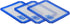 3 Non-stick Silicone Mat Pad, Small Rectangle 5 X 4 Inch, Blue...