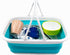 SAMMART SAMMART 9.2L (2.37Gallon) Collapsible Tub with Handle - Portable Outdoor Picnic Basket/Crater - Foldable Shopping Bag - Space Saving Stora...