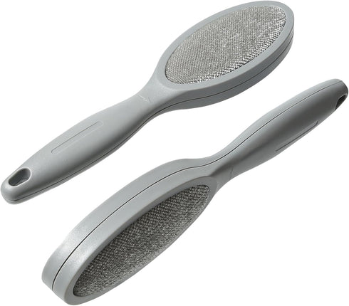Lint Brush Pet Hair Remover for Clothes, Couches - 2 Pack, Dual Side, Gray...