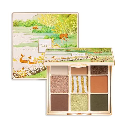 Catkin Eyeshadow Palettes 9 Blendable Shades Smooth Long Lasting Eyeshadow Matte and Glitter Eye Makeup Highly Pigmented Makeup Palettes C16...