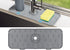 Kitchen Sink Splash Guard - Silicone Faucet Handle Drip Catcher Tray, Dish Soap Dispenser and Sponge Holder Mat Behind Faucet, Kitchen Gadgets Sin...