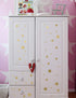 Star Wall Decals (189 Count) - Gold Star Decals for Nursery, Removable Peel and Stick, Vintage Gold...