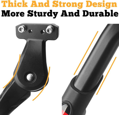 Bike Kickstand Adjustable Strong Rear Mount Aluminum Alloy Bicycle Kickstand for 24 26 700C 27.5 28 29 inch Electric Bike Mountain Bike Adult Bike...