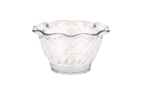 G.E.T. DD-50-CL-EC Plastic Tulip Ice Cream/Dessert Dish, 5 Ounce, Clear (Set of 4)...