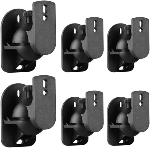 TNP Universal Satellite Speaker Wall Mount Bracket Ceiling Mount Clamp with Adjustable Swivel and Tilt Angle Rotation for Surround Sound System Sa...