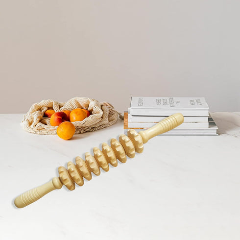 Wood Therapy Massage Tools Manual Massage Roller Stick for Body Sculpting, Maderoterapia Kit- Cellulite Massager for Muscle Pain Relief, Fascia, C...