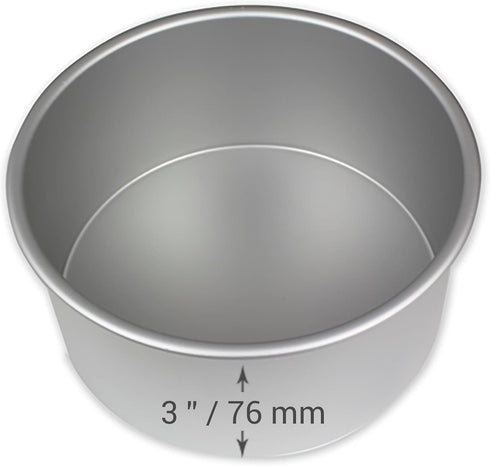 PME Professional Aluminum Baking Pan - Round 7 x 3in...