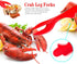 Crab Leg Crackers and Tools - Lobster Crackers and Picks Set Shellfish Crab Claw Cracker Stainless Steel Seafood Crackers & Forks - lobster tools ...