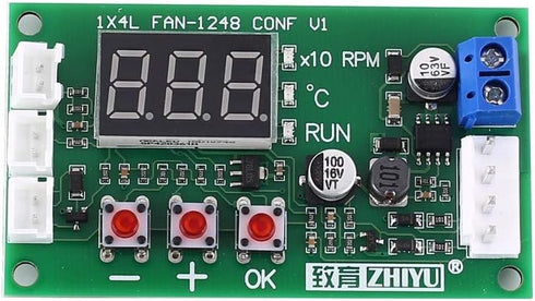 DONGKER Fan Temperature Controller Module,DC 12V 24V 48V 4-Wire PWM Driver Module for PC Fan/Alarm...