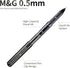 M&G 8 Pcs Fine Point Pen Liquid Rollerball Pens, 0.5mm Black Ink Pens Ultra Fine Point Pens Smooth Writing for Note Taking, Office School Supplies...