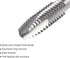 uxcell Spiral Point Threading Tap 10-24 UNC, HSS (High Speed Steel) Machine Thread Screw Tap 3 Straight Flutes Uncoated Tapping Tool H2 Tolerance...