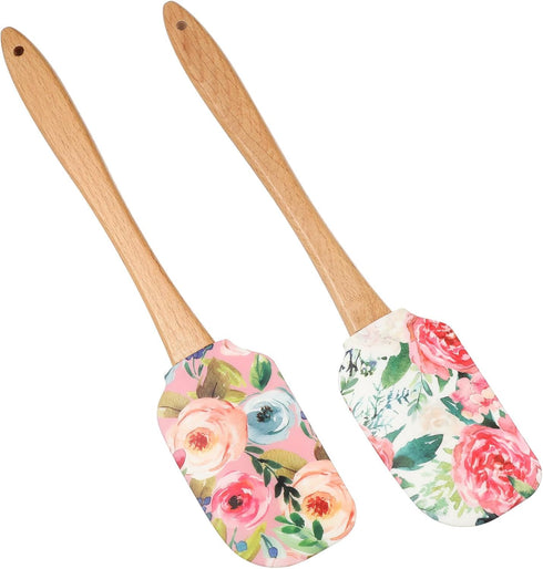 2pcs Cake Cream Spatula Silicone Cake Scrapers Cake Accessories Kitchen Butter Scrapers Baking Spatulas for Kitchen Reusable Butter Scrapers Profe...