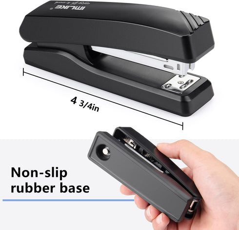 Desktop Office Stapler with 2000 staples: IMLIKE Half strip desk Staplers, take 26/6 staples 25 Sheets Capacity, Metal Construction, Non-Slip Base...