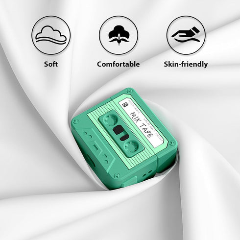 MOFREE for AirPods 3rd Generation Case Cover with Cleaner Kit, Cassette Tape Design Soft Silicone Shock-Absorbing Protective Cover for Apple AirPo...
